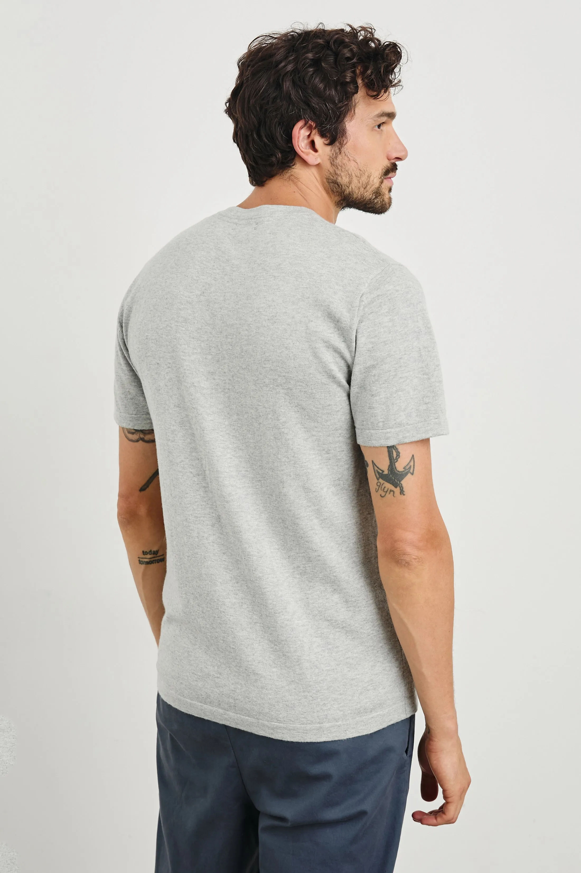 MASON COTTON CASHMERE T-SHIRT - HEATHER GREY Rails