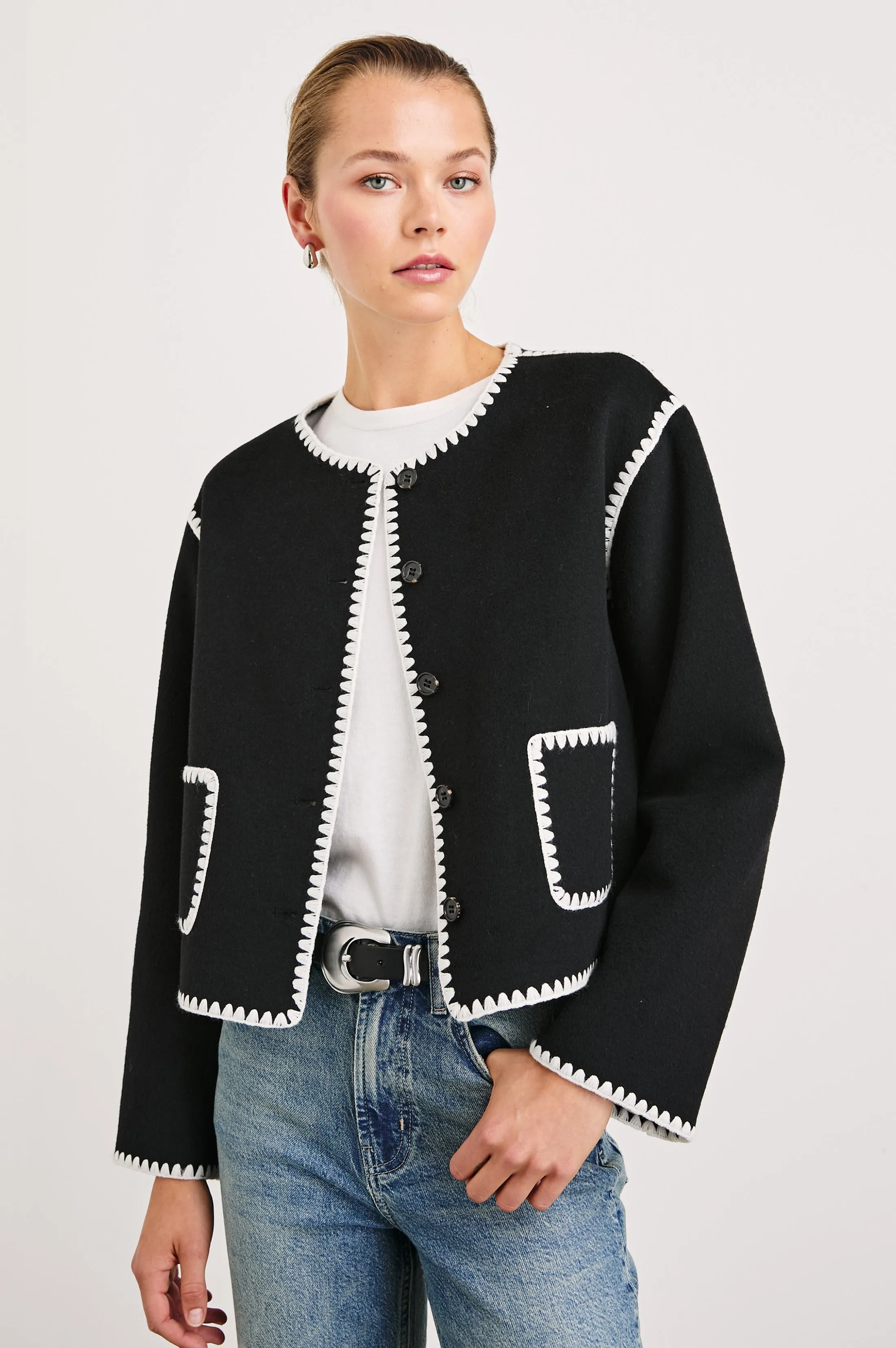 MELANIE JACKET - BLACK Rails