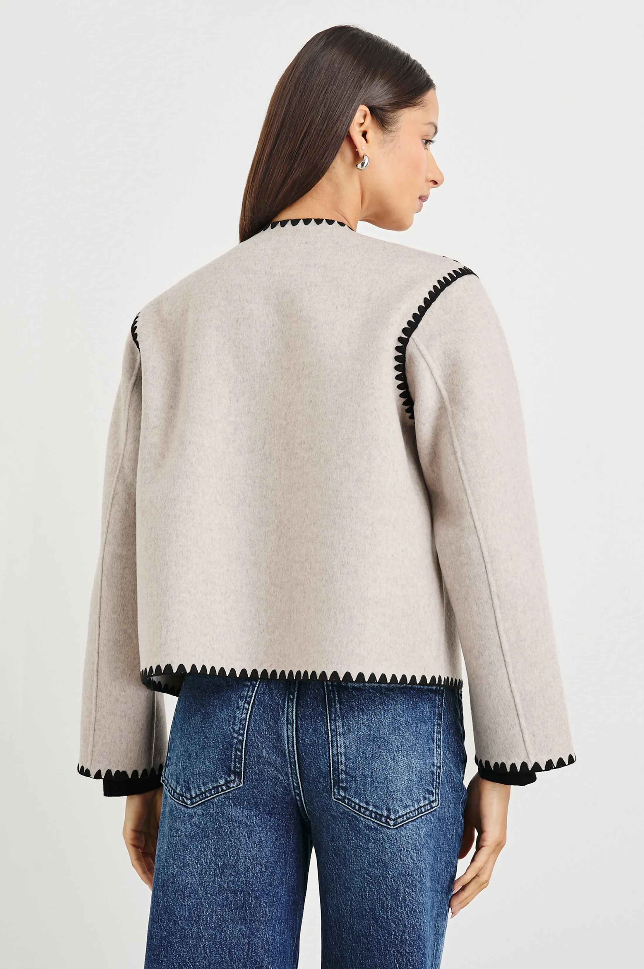 MELANIE JACKET - OATMEAL Rails