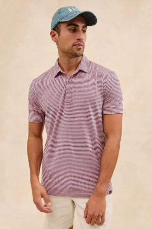 MERCED GOLF POLO SHIRT - HIBISCUS MIRAGE STRIPE Rails