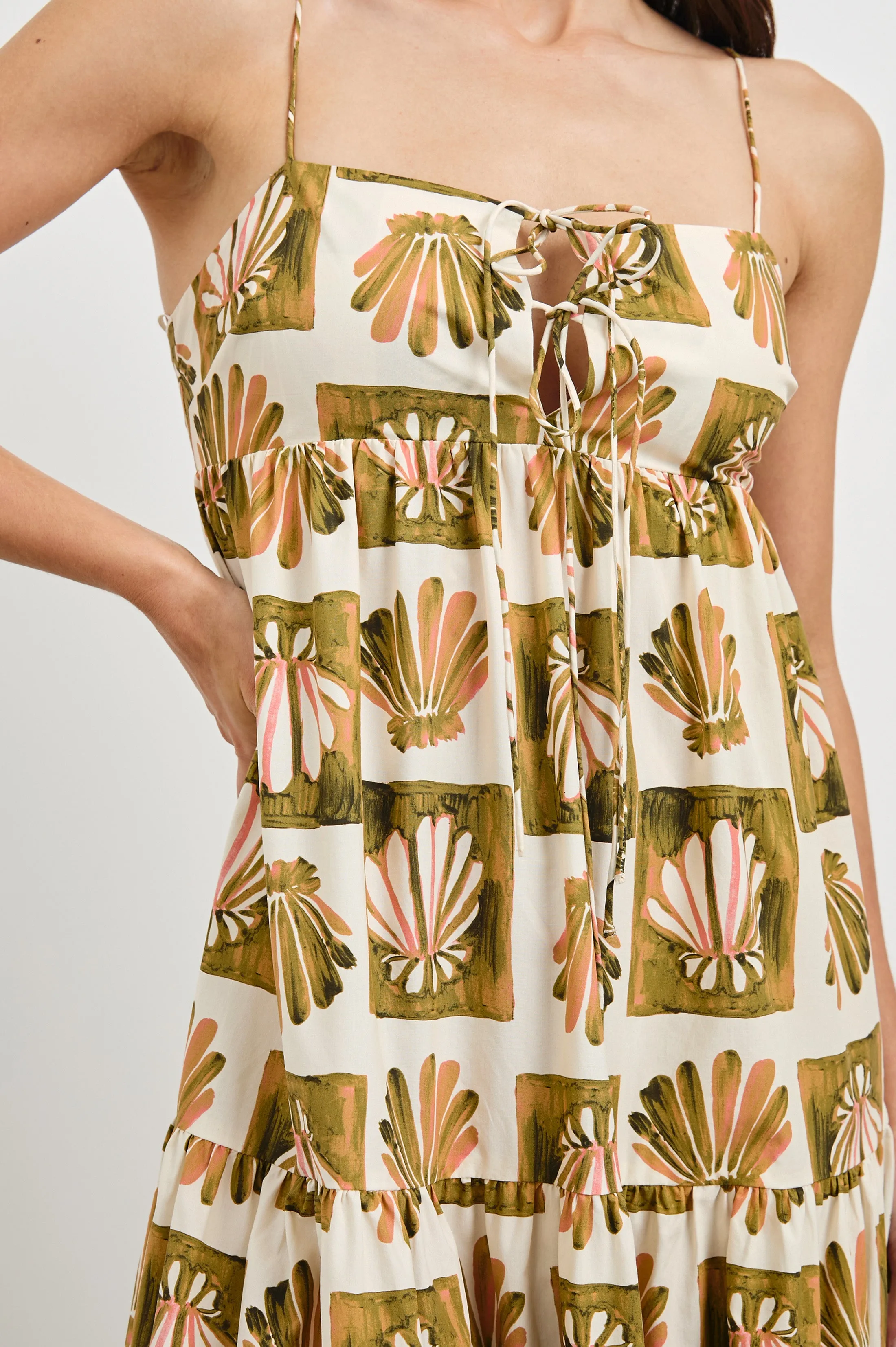 MICA DRESS - CHECKERED SHELLS Rails