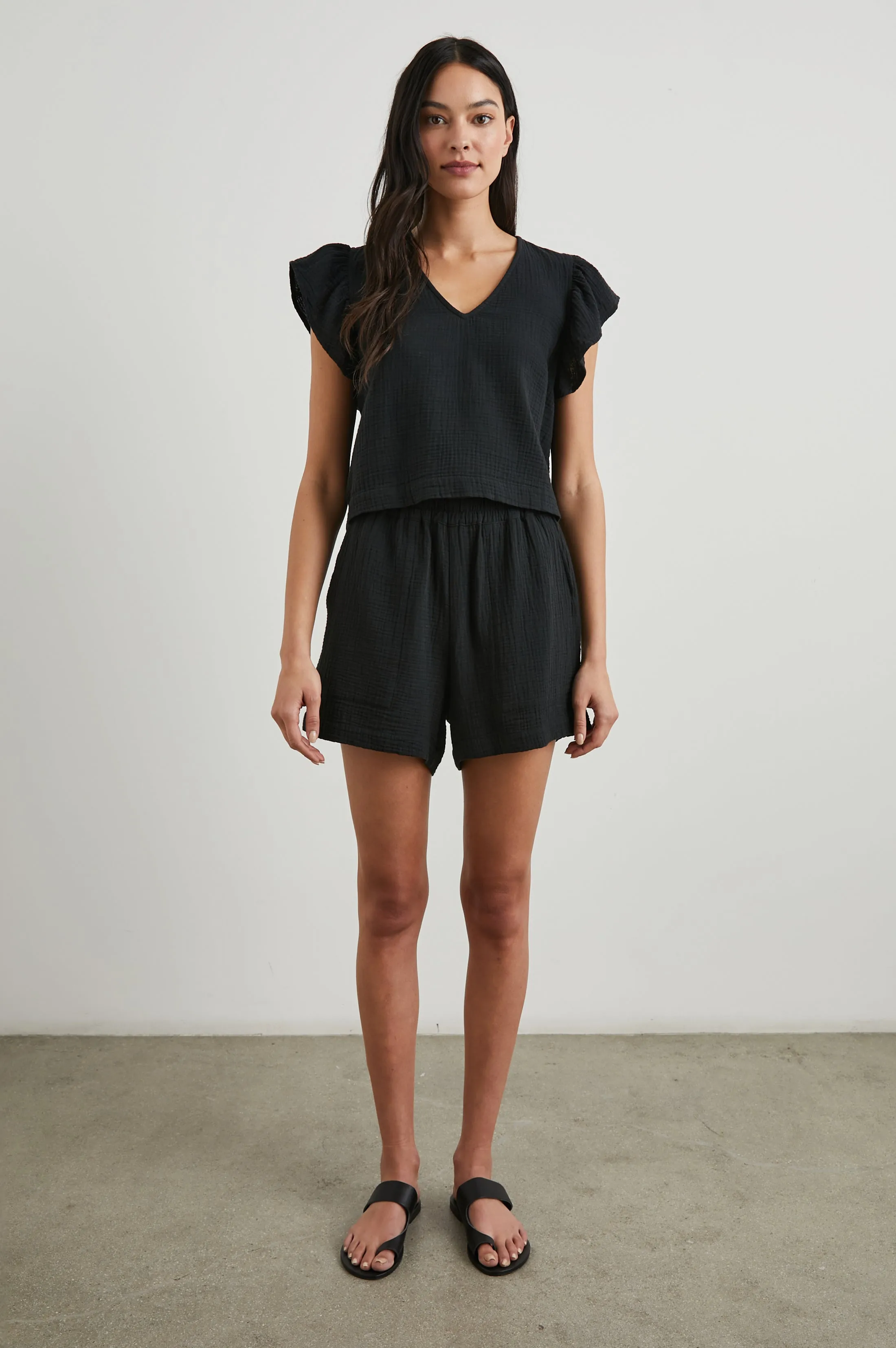 MILEY TOP - BLACK Rails