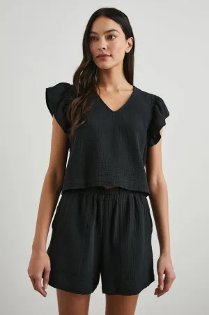 MILEY TOP - BLACK Rails