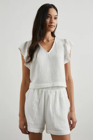 MILEY TOP - WHITE Rails
