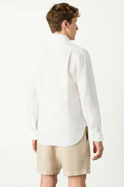 M.J. Bale - Bradfield Linen Shirt - White