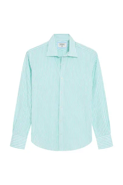 M.J. Bale - Hemming Shirt - Stripe - Aqua