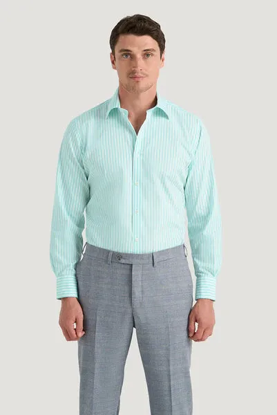 M.J. Bale - Hemming Shirt - Stripe - Aqua