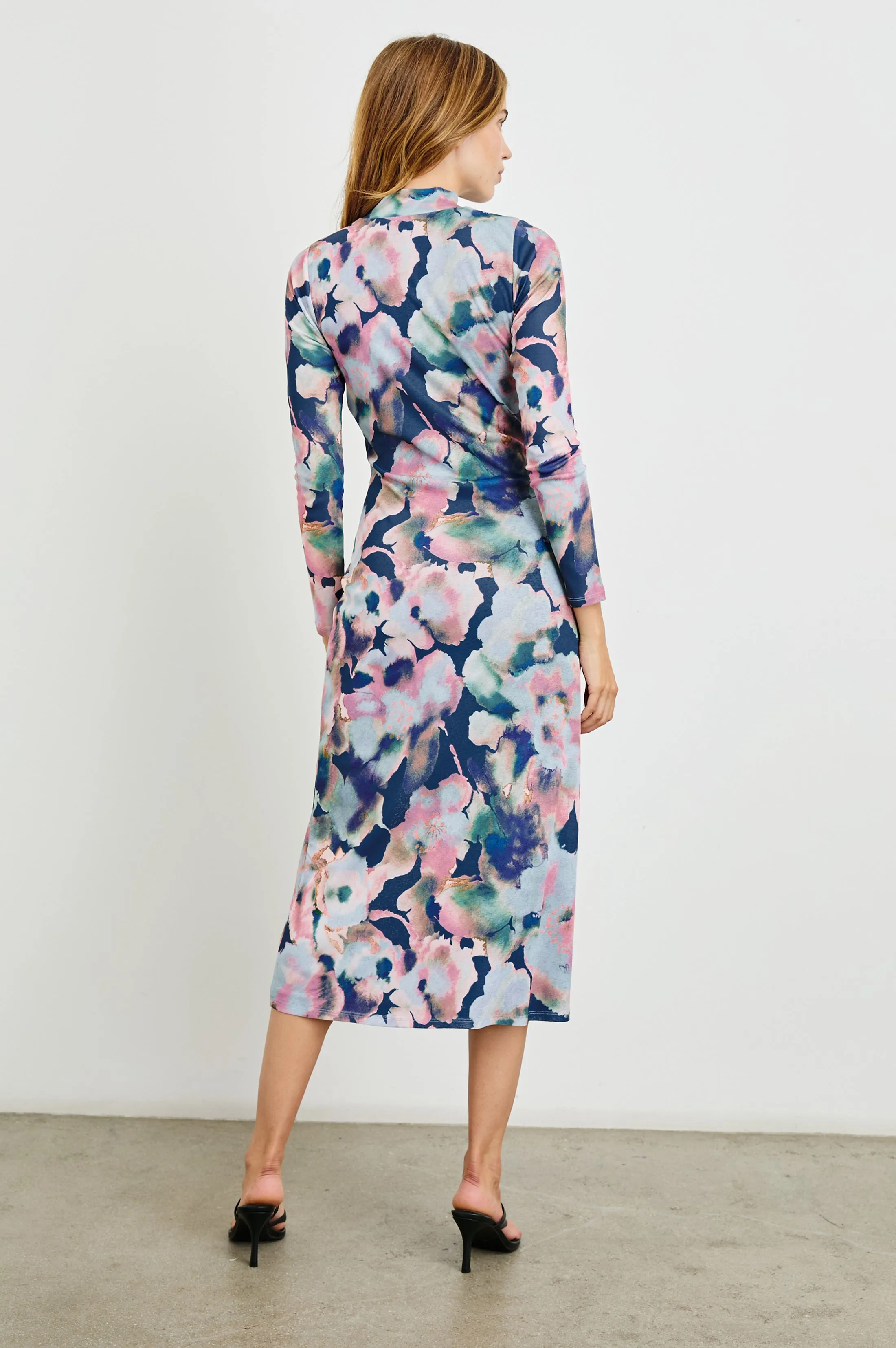 MONA DRESS - MIDNIGHT VERBENA Rails