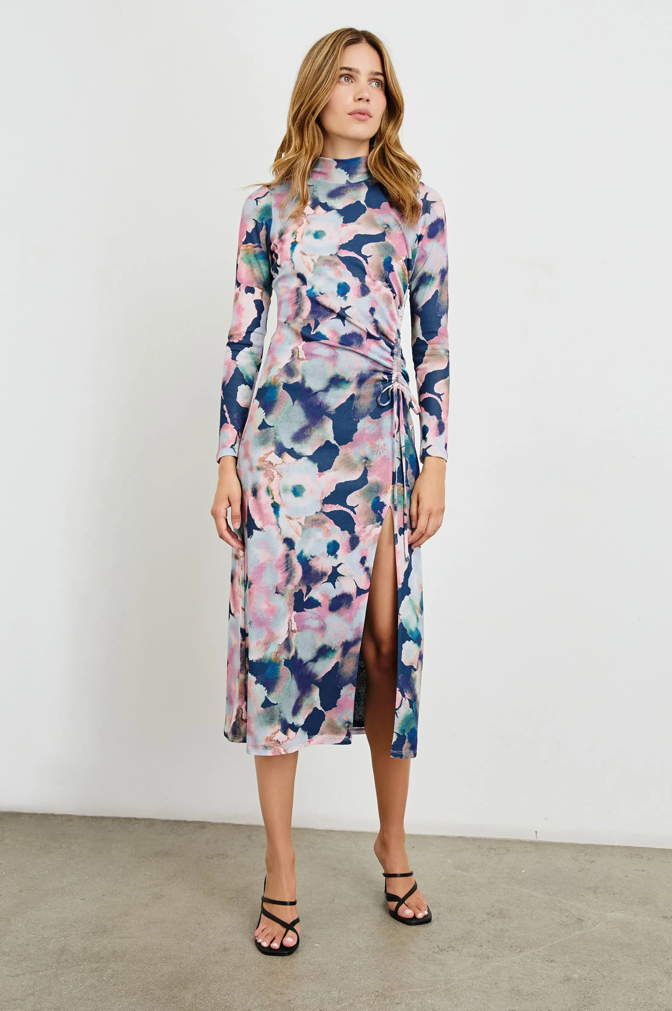 MONA DRESS - MIDNIGHT VERBENA Rails