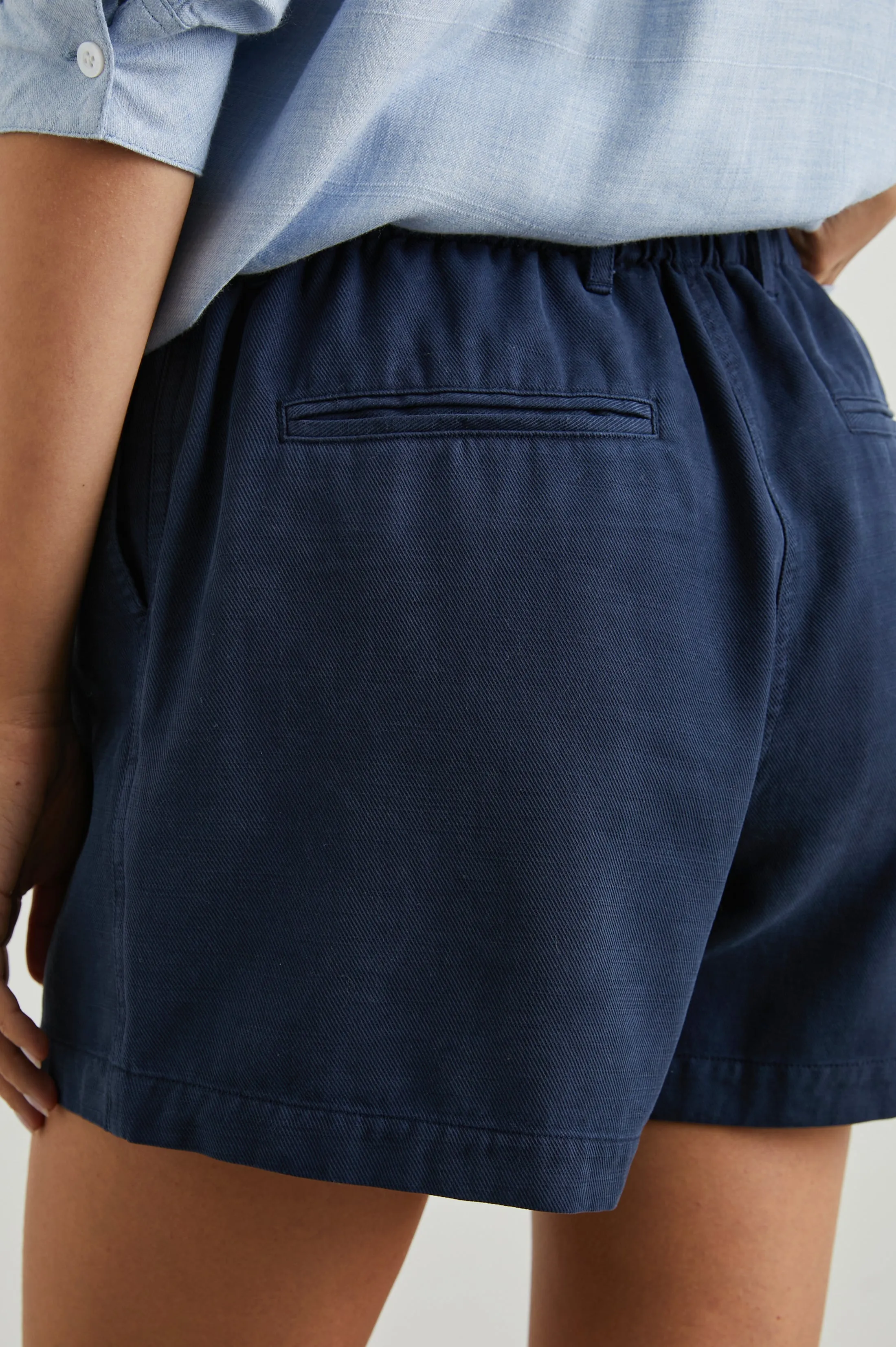 MONTE SHORT - NAVY Rails
