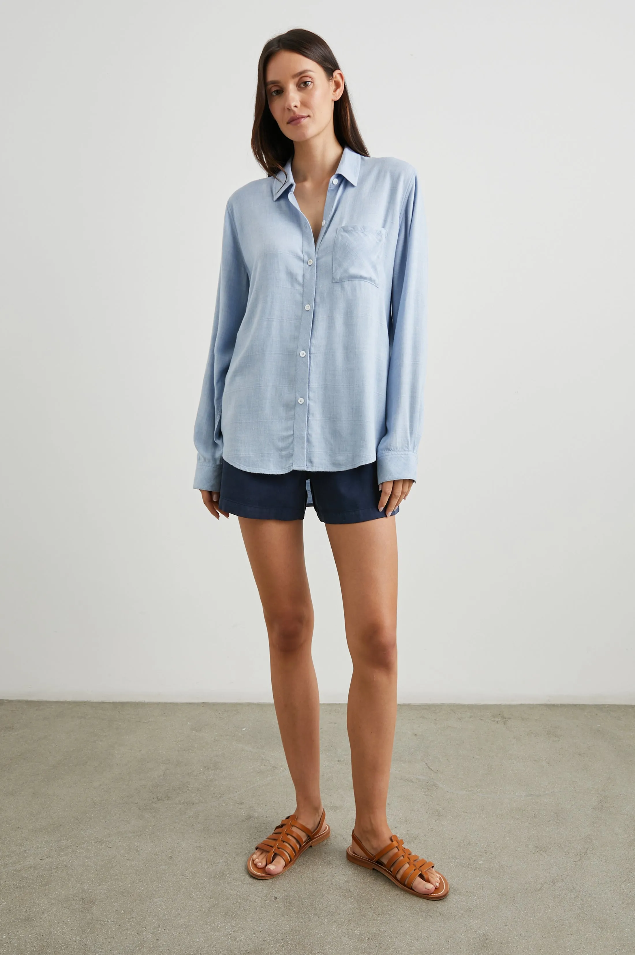 MONTE SHORT - NAVY Rails