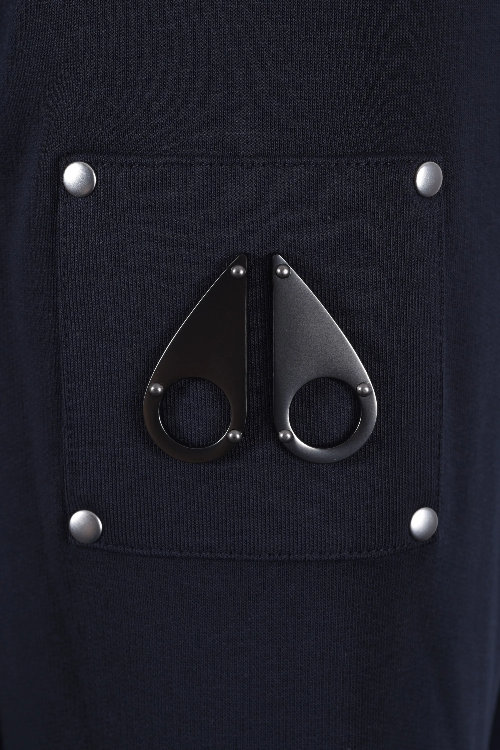 Moose Knuckles Classic Bunny Hooded Full Zip Navy