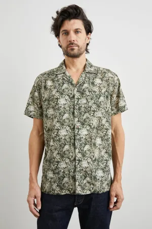 MORENO SHIRT - WATERCOLOR OLIVE BRASS Rails