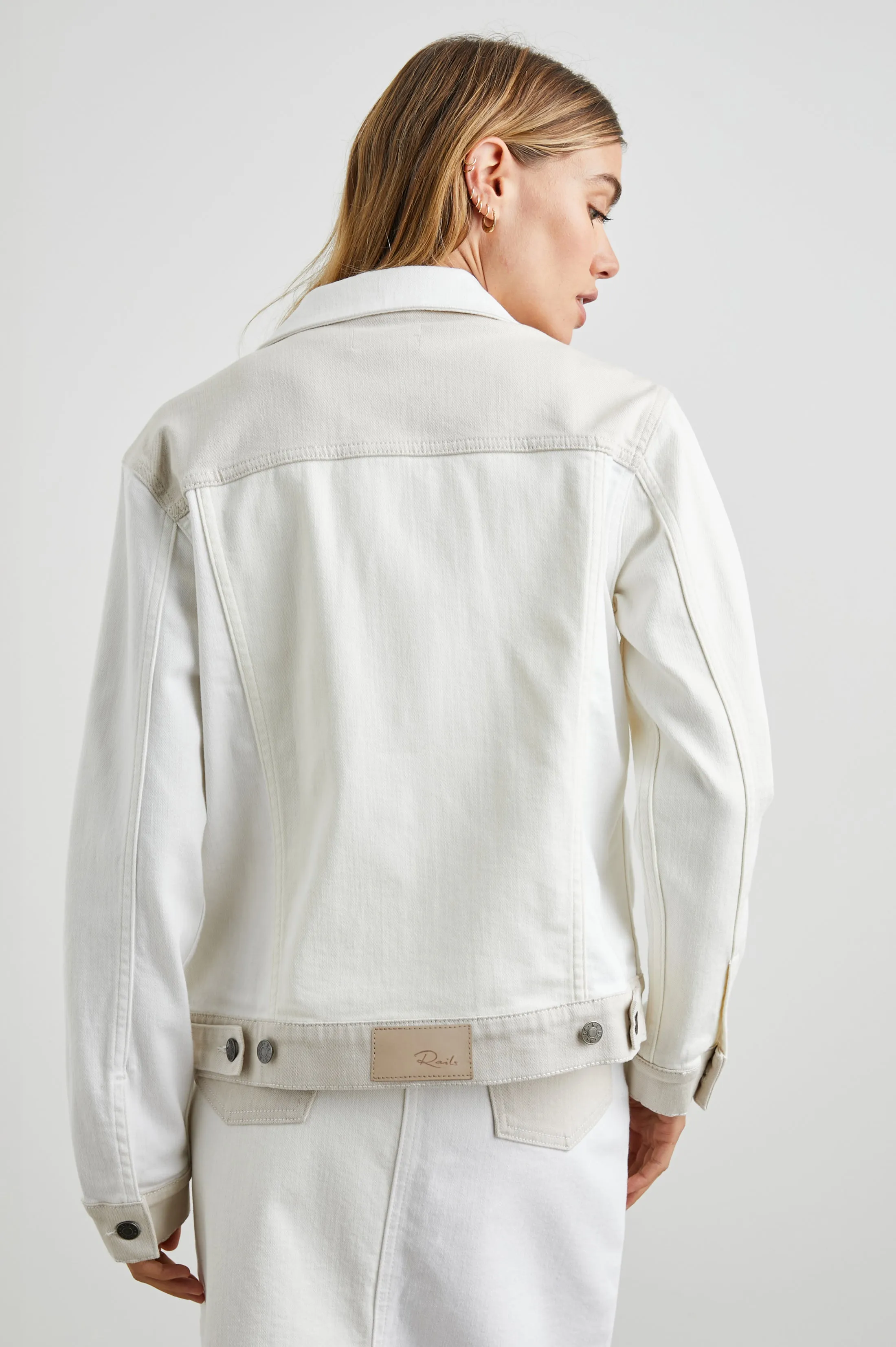 MULHOLLAND JACKET - ECRU PATCHWORK Rails