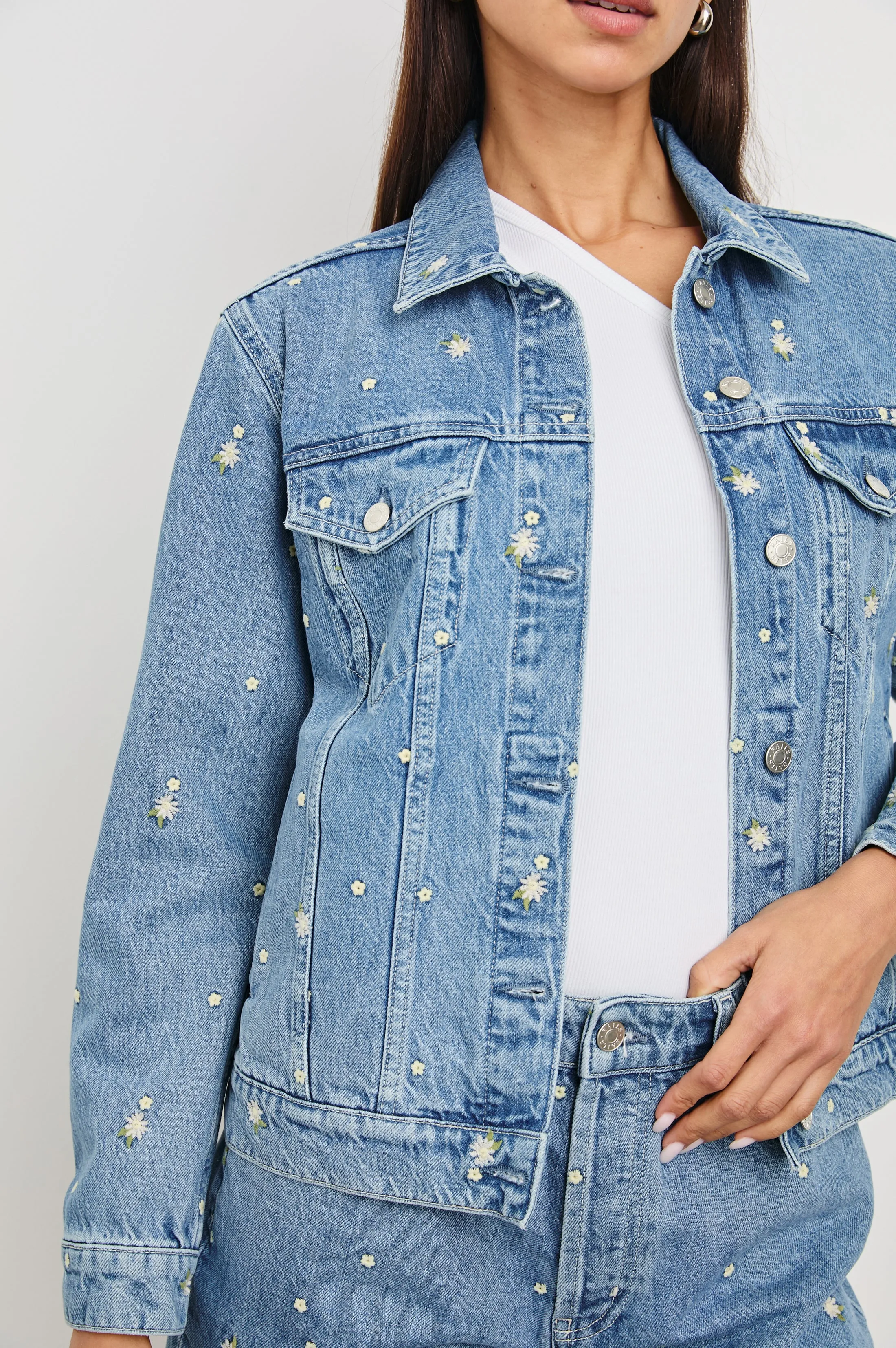 MULHOLLAND JACKET - INDIGO FLORAL Rails