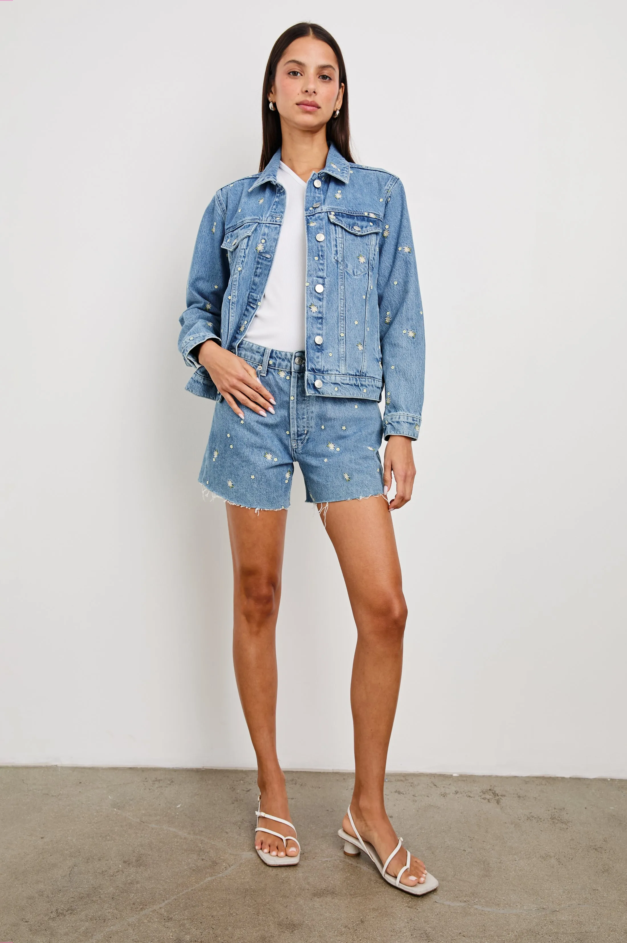 MULHOLLAND JACKET - INDIGO FLORAL Rails