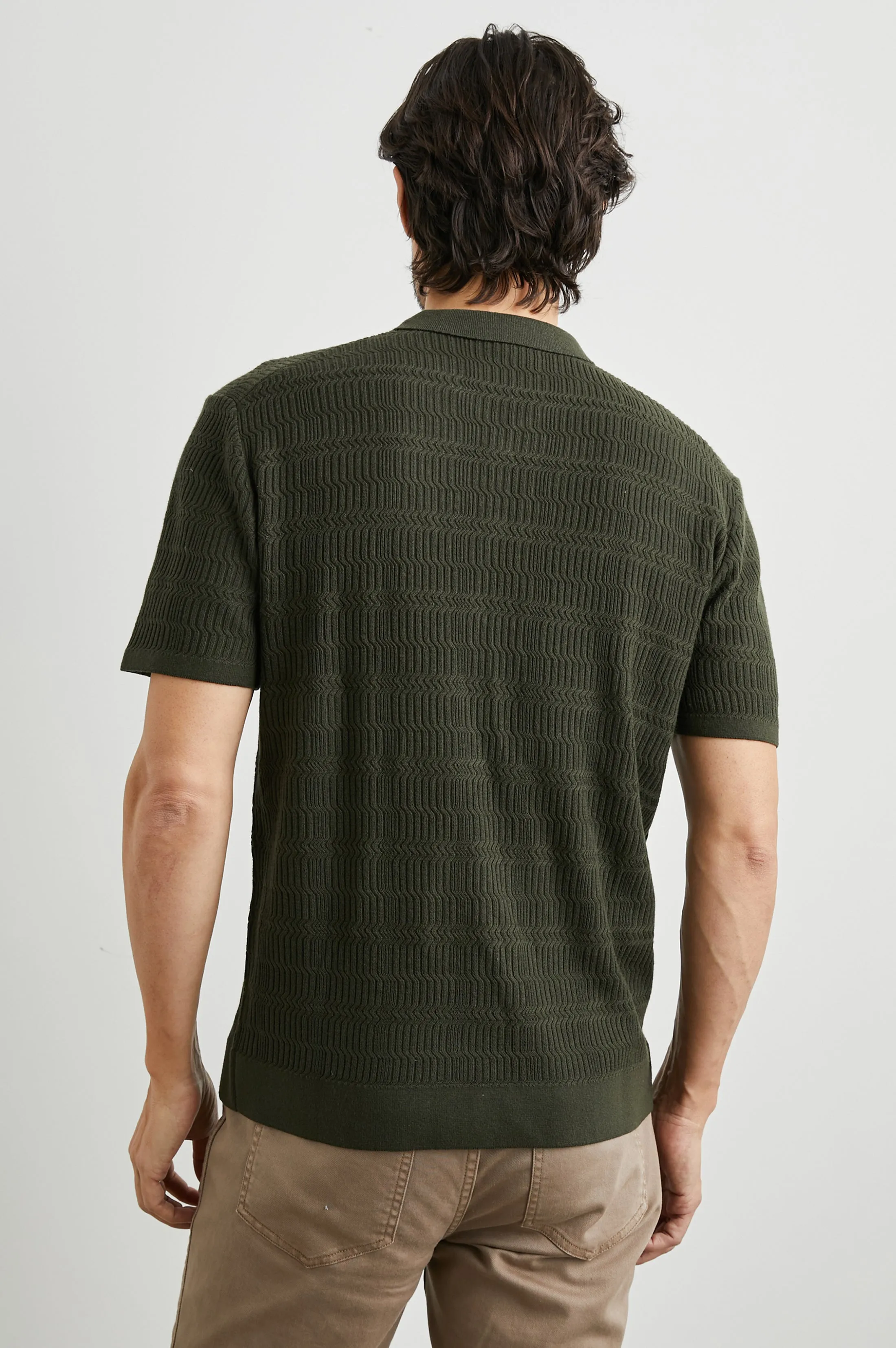 NATHAN POLO SHIRT - ANCIENT OLIVE Rails