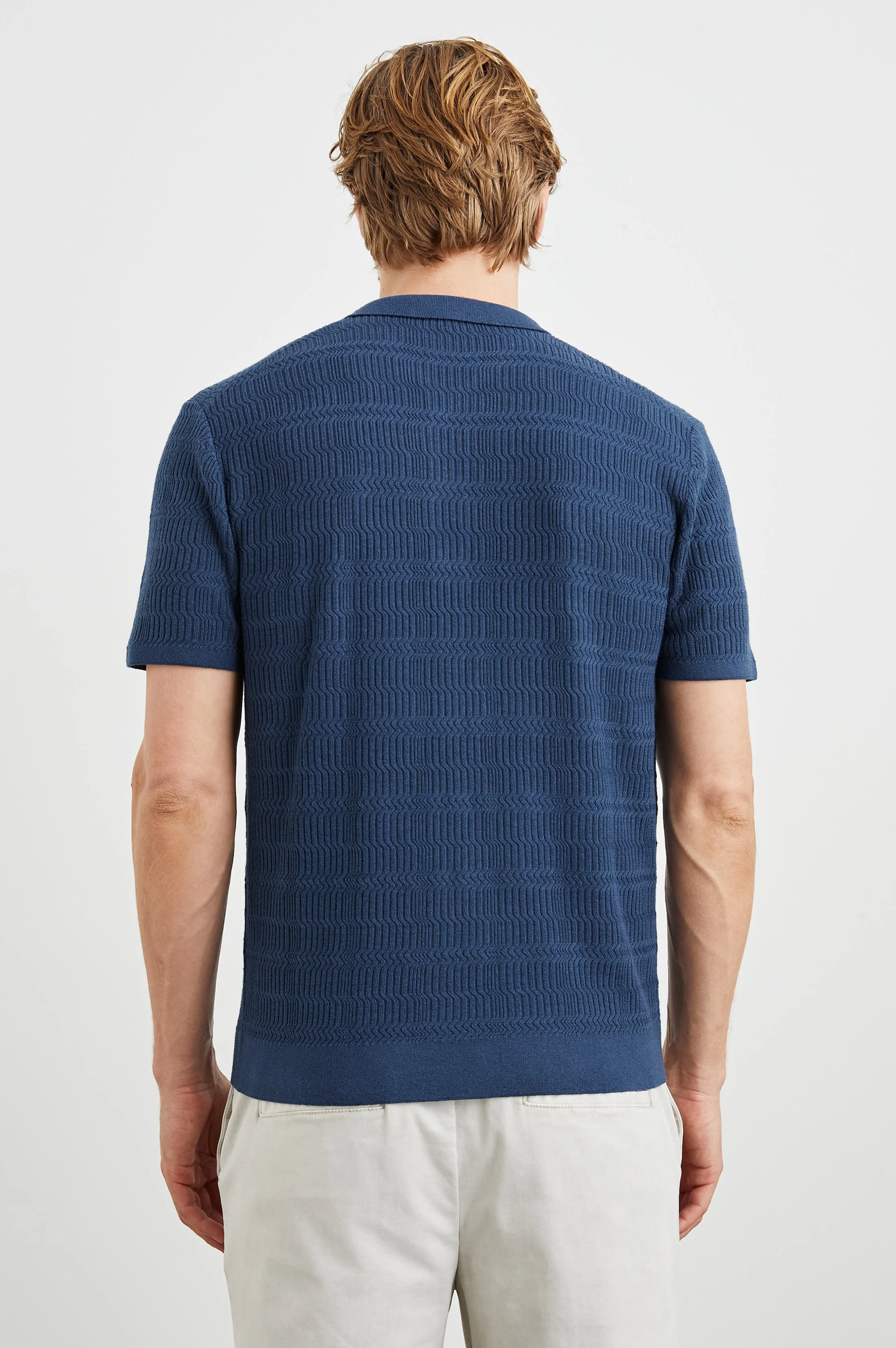 NATHAN POLO SHIRT - PETERSON BLUE Rails