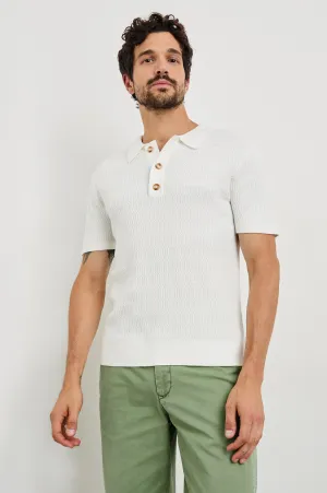 NATHAN POLO SHIRT - WHITE Rails