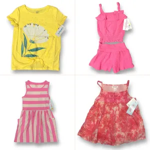 NEW! Girls Size 4/5 Lot: Outfit, Dress, and Shirts Spring / Summer Collection