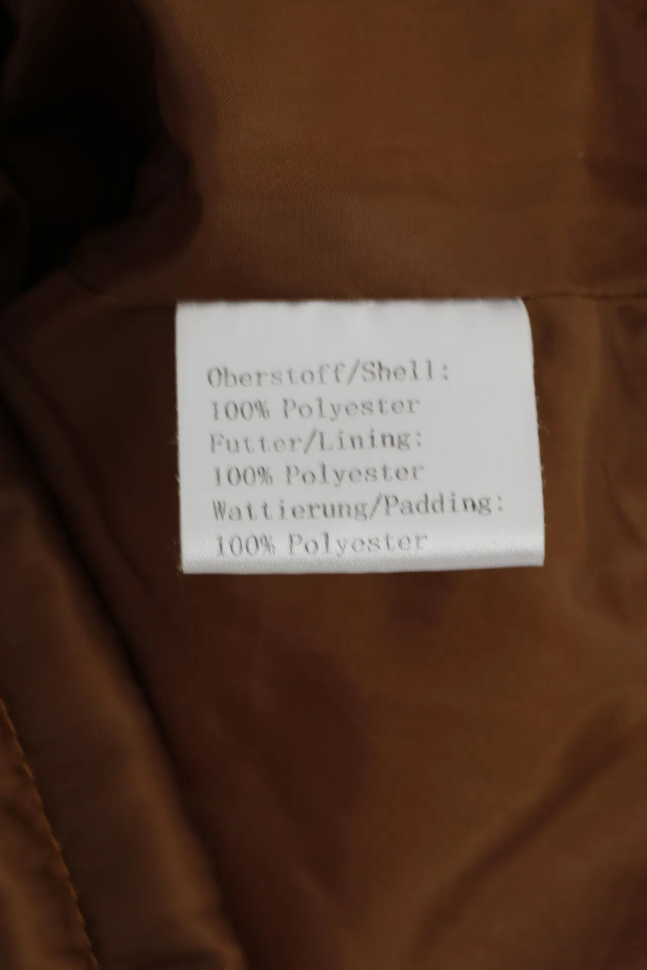 New Morrican Womens M  Jacket Brown Shiny Padded Full Zipper Classic Top