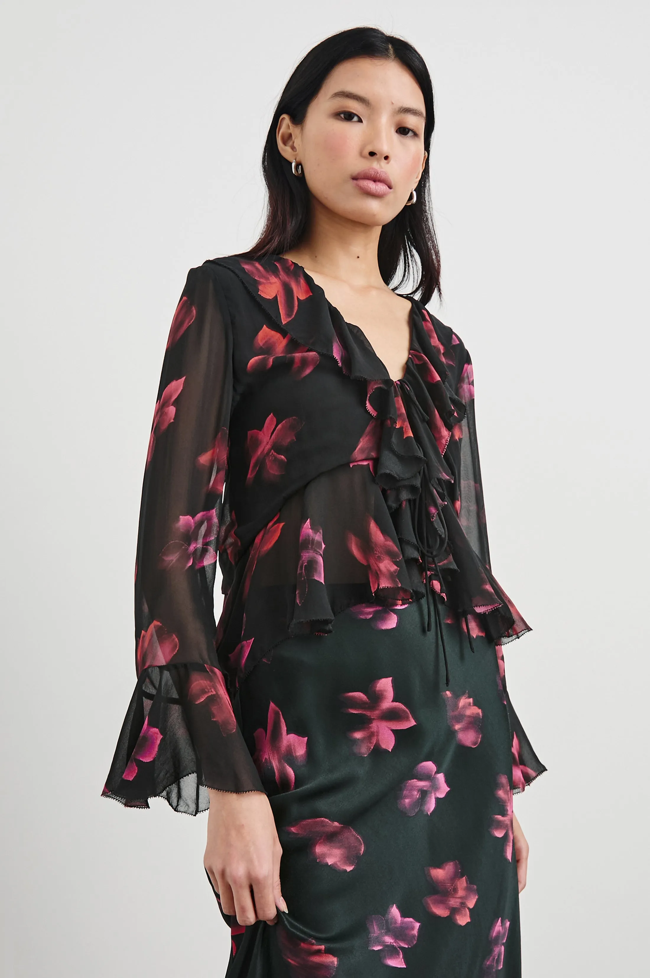 NICOLETTA TOP - DARK AZALEA Rails