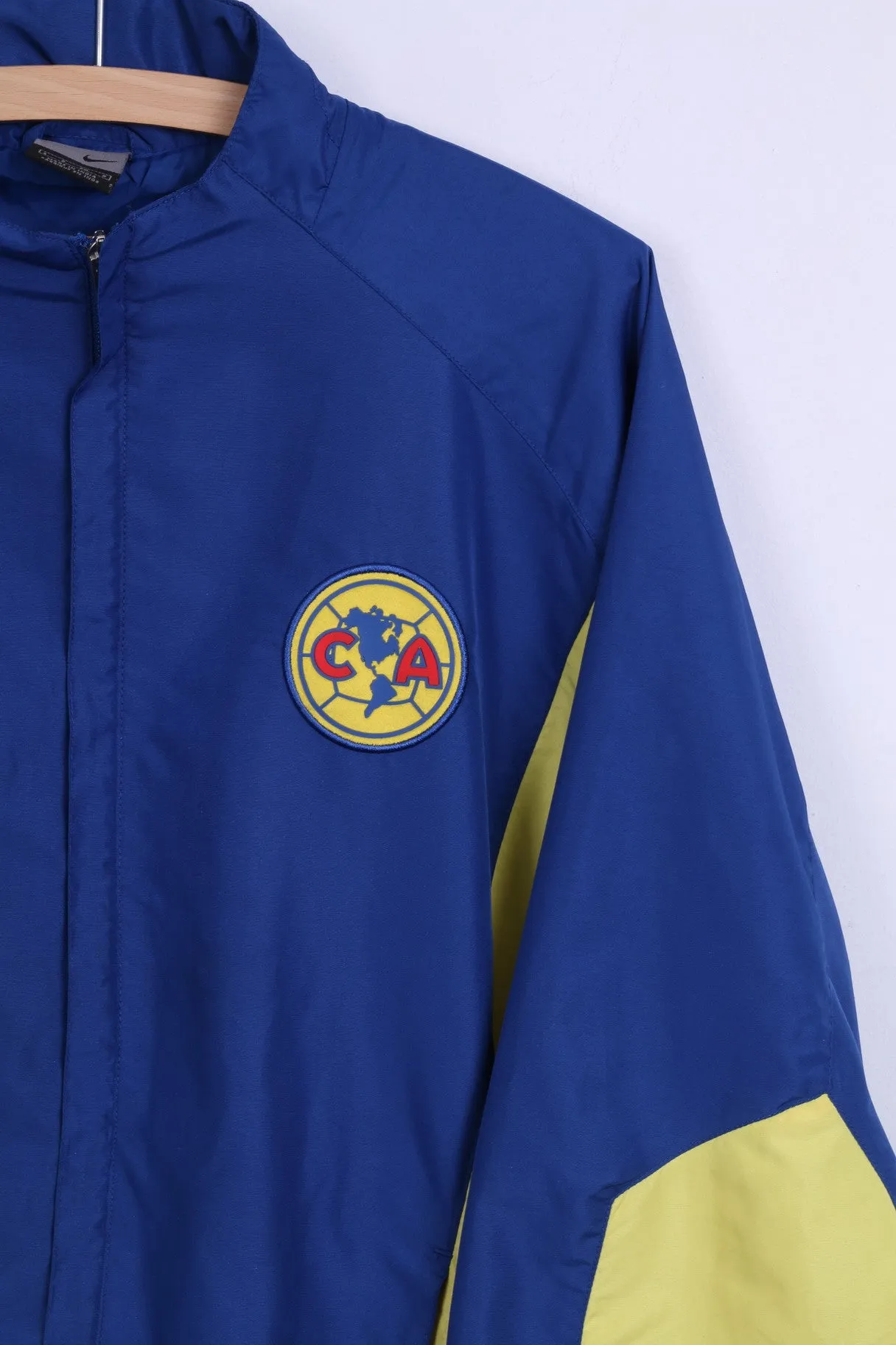 Nike Club America Womens S Jacket Track Top Blue Football Zip Up