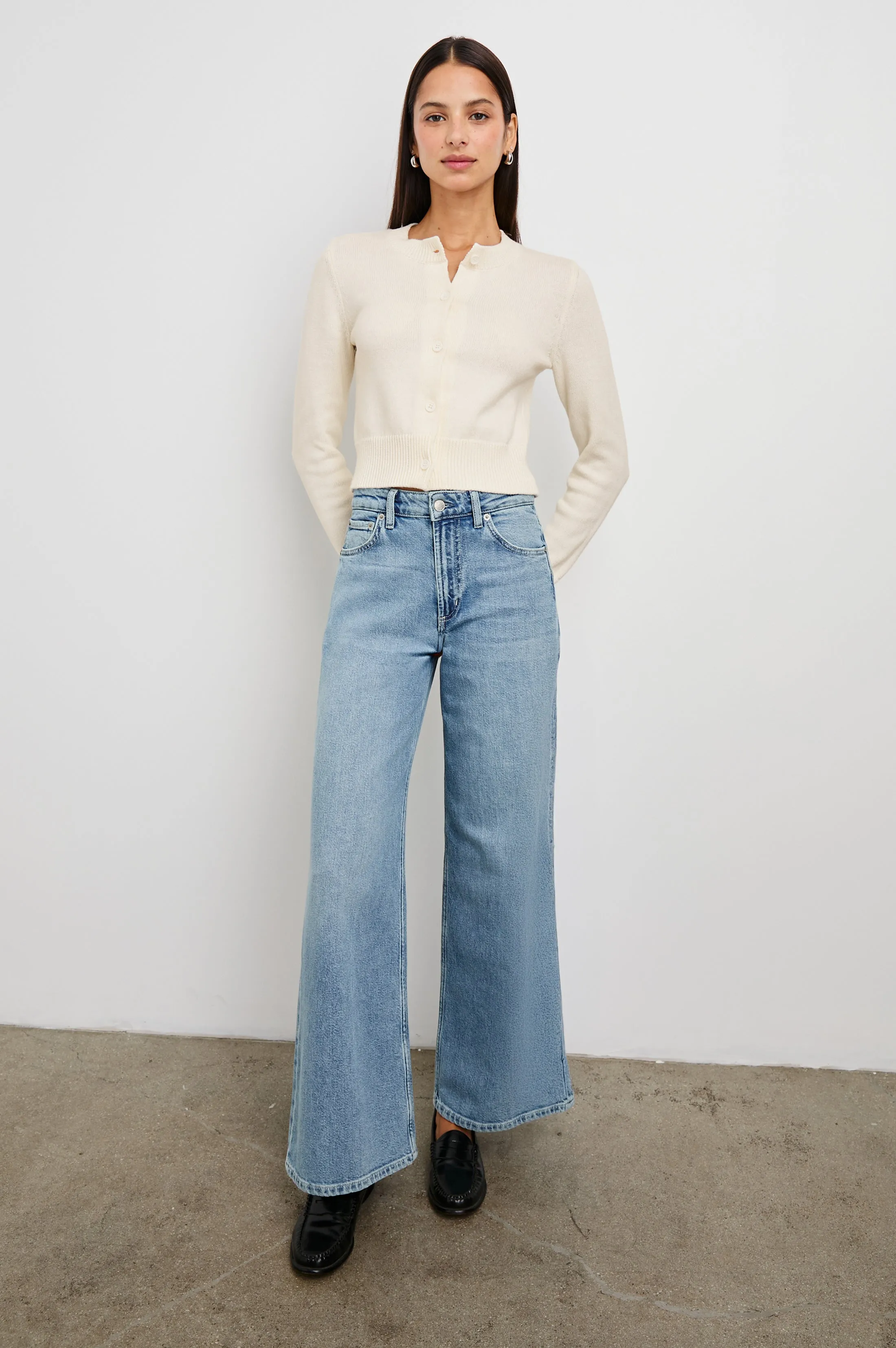 NORAH CARDIGAN - IVORY Rails