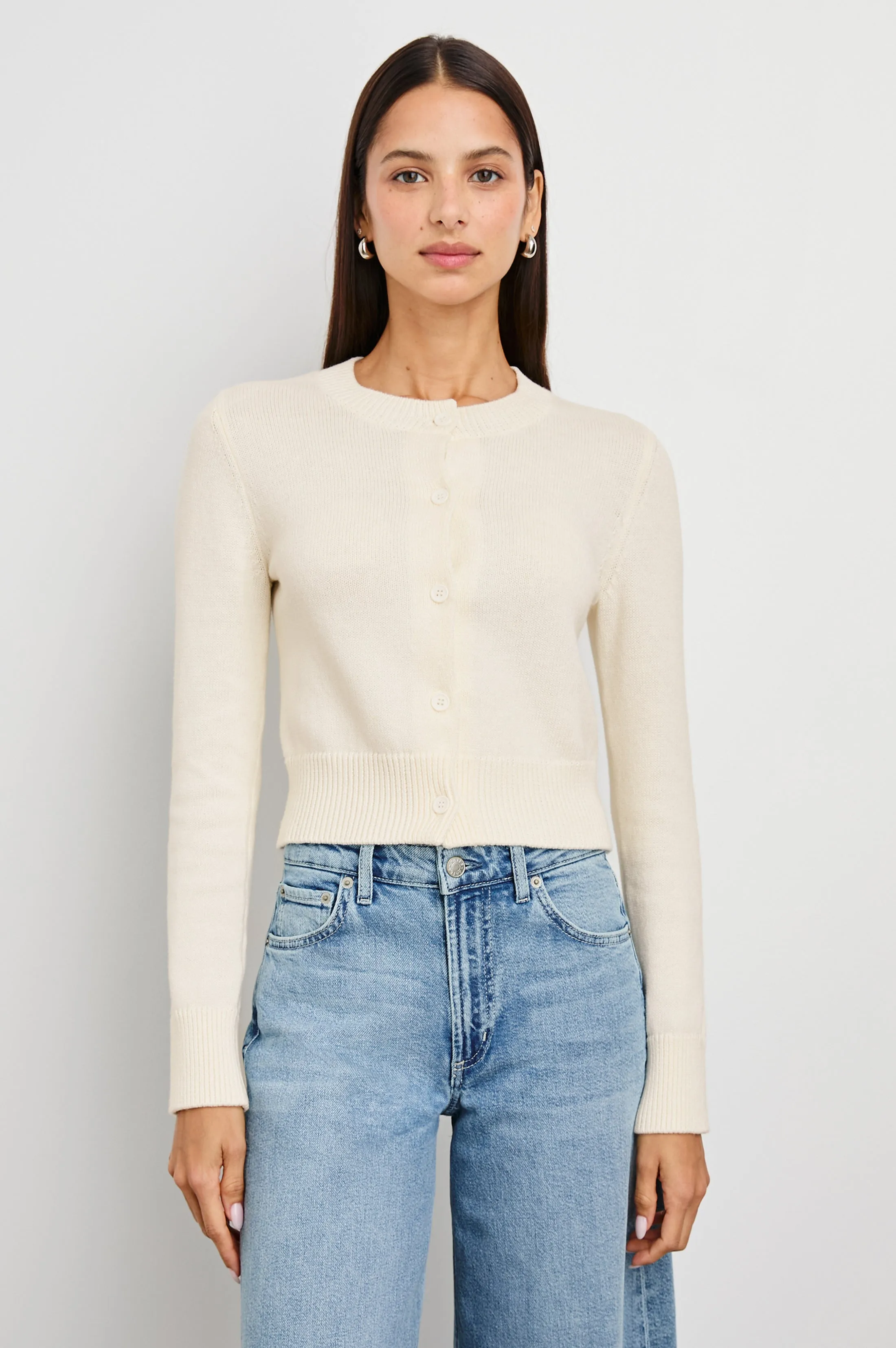 NORAH CARDIGAN - IVORY Rails