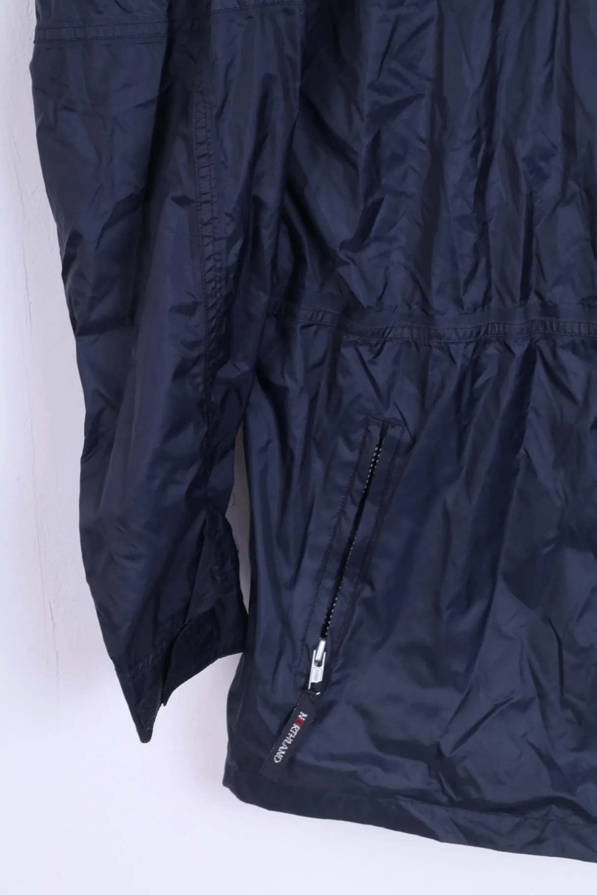 Northland Mens 176 M Jacket Navy Nylon Rainproof Hooded Zip Up Top