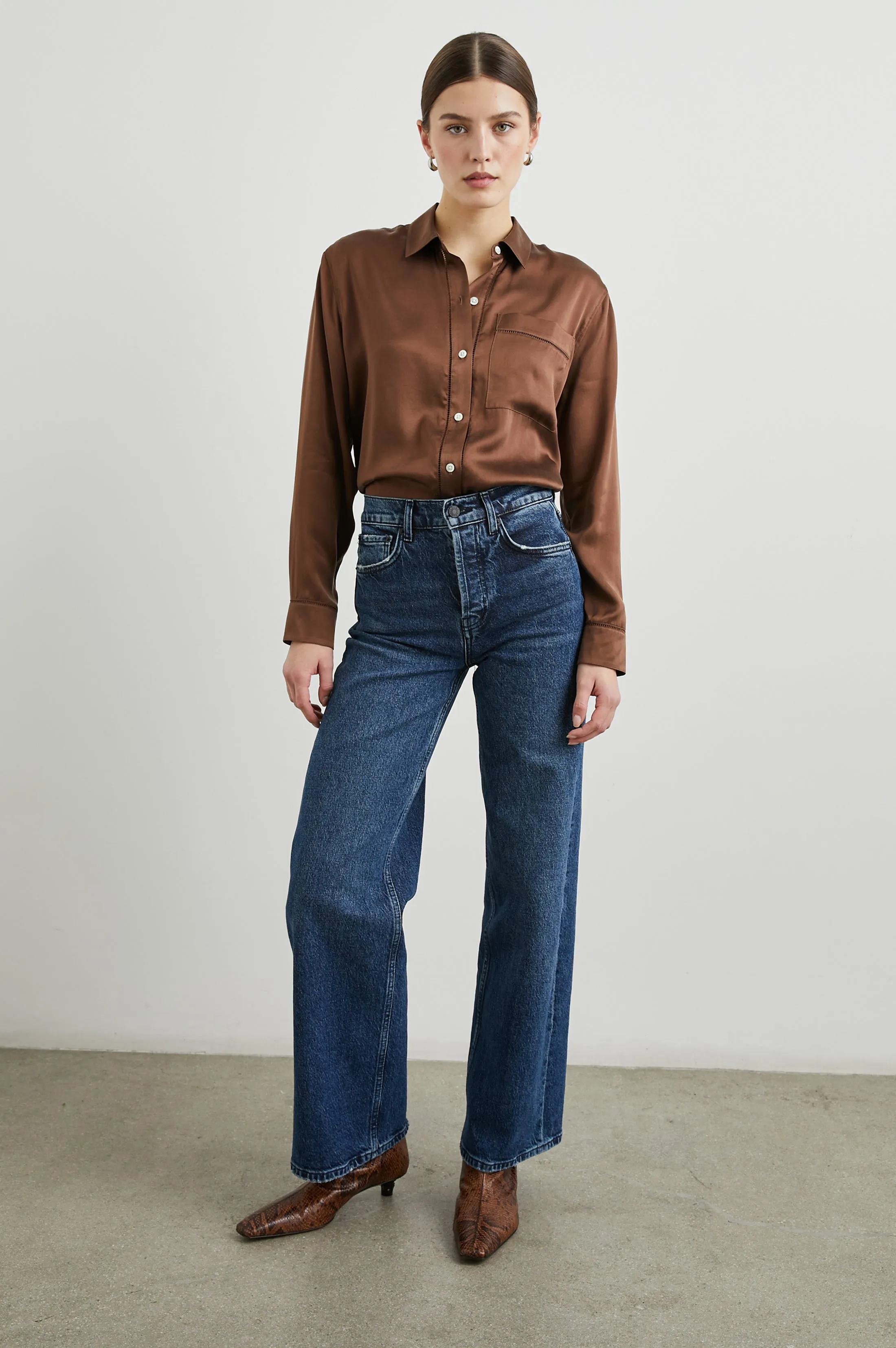 OAK SHIRT - ESPRESSO Rails