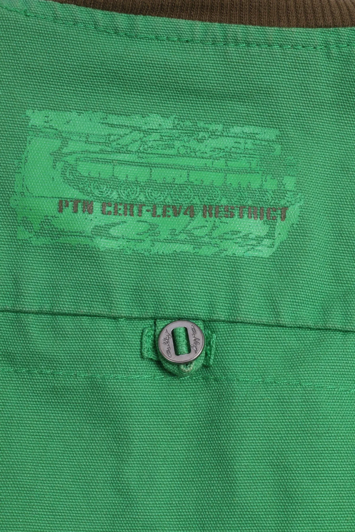 Oakley Womens XS Jacket Green Cotton Zip Up Lightweight Spring Top