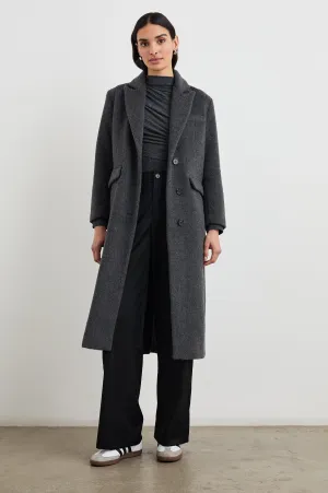 OPERA COAT - CHARCOAL Rails