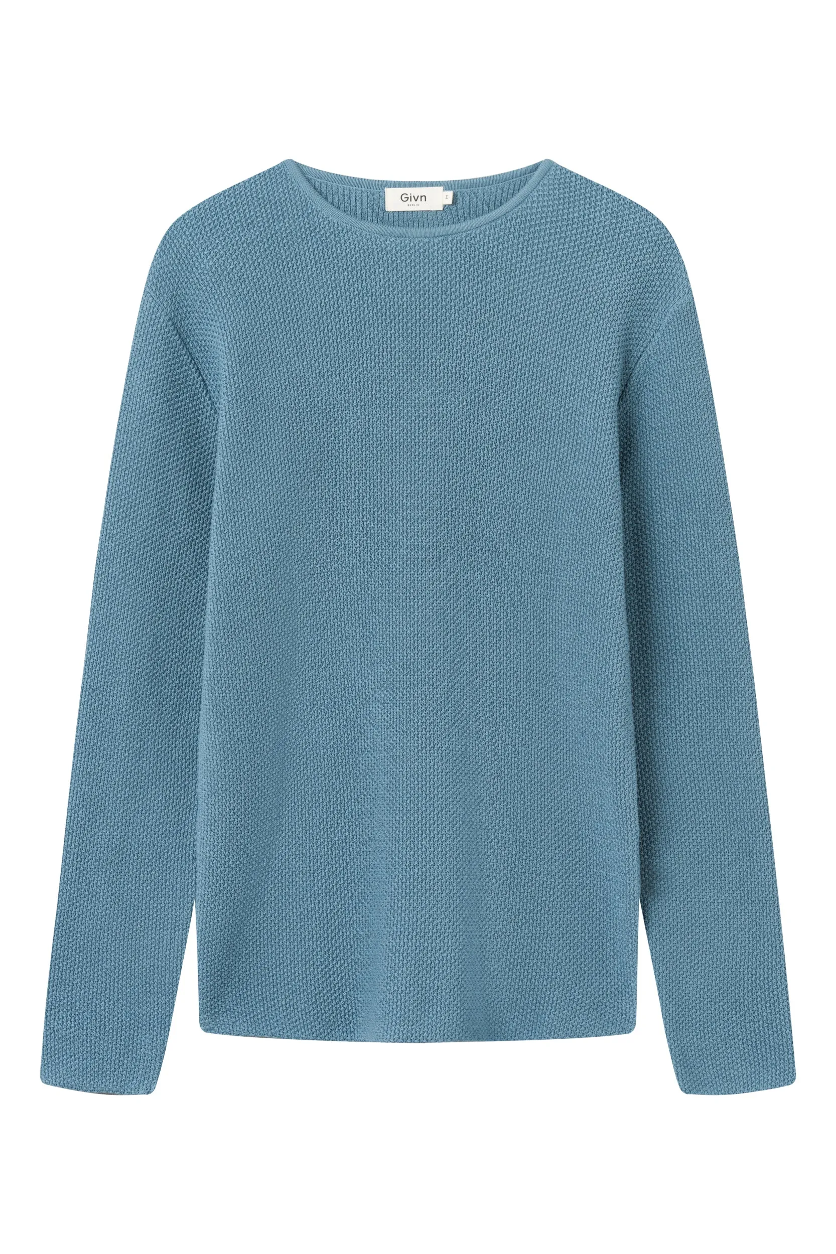 Organic Cotton Knit Sweater COLE - Arctic Blue Givn Berlin