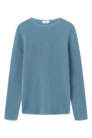 Organic Cotton Knit Sweater COLE - Arctic Blue Givn Berlin