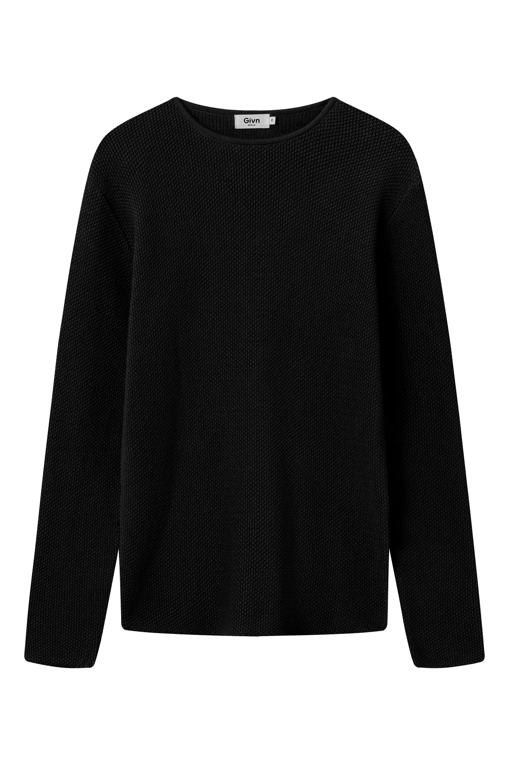Organic Cotton Knit Sweater COLE - Black Givn Berlin