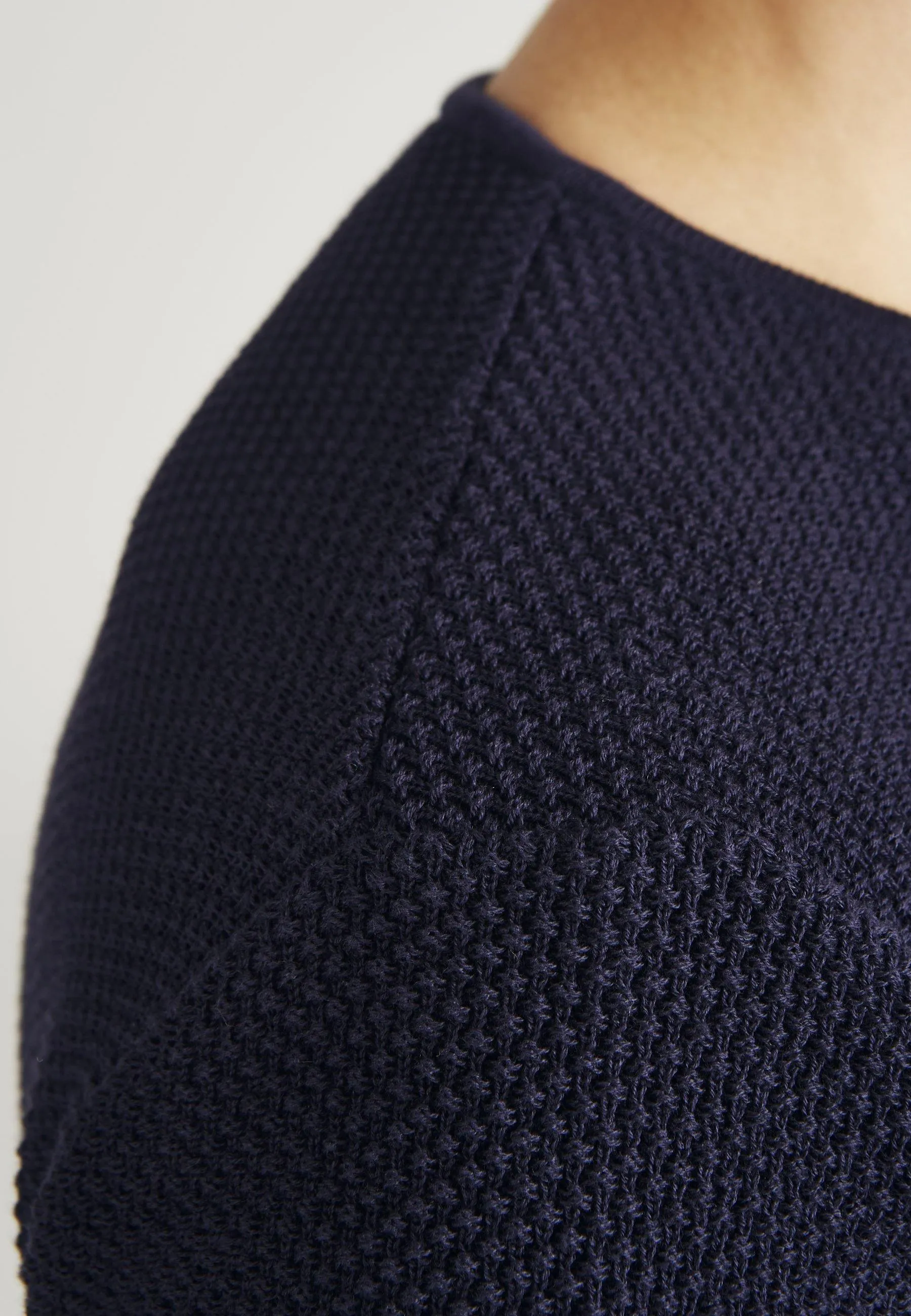 Organic Cotton Knit Sweater COLE - Dark Blue Givn Berlin