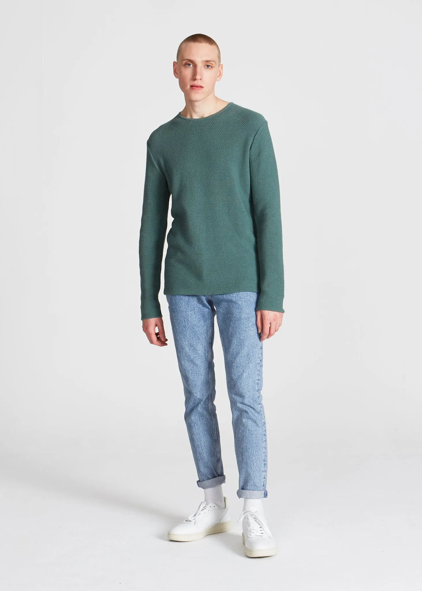 Organic Cotton Knit Sweater COLE - Mint Givn Berlin