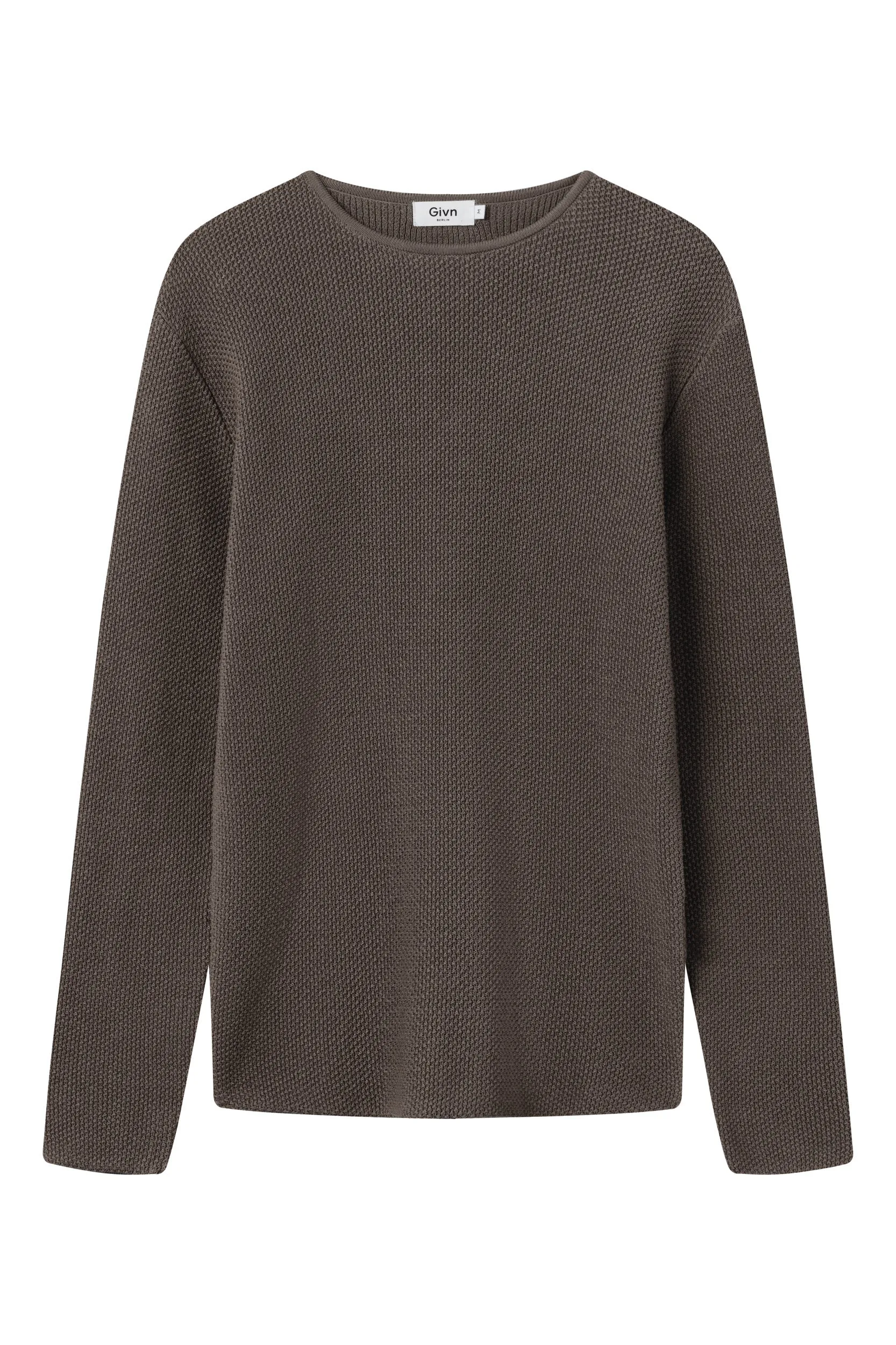 Organic Cotton Knit Sweater COLE - Oak Brown Givn Berlin