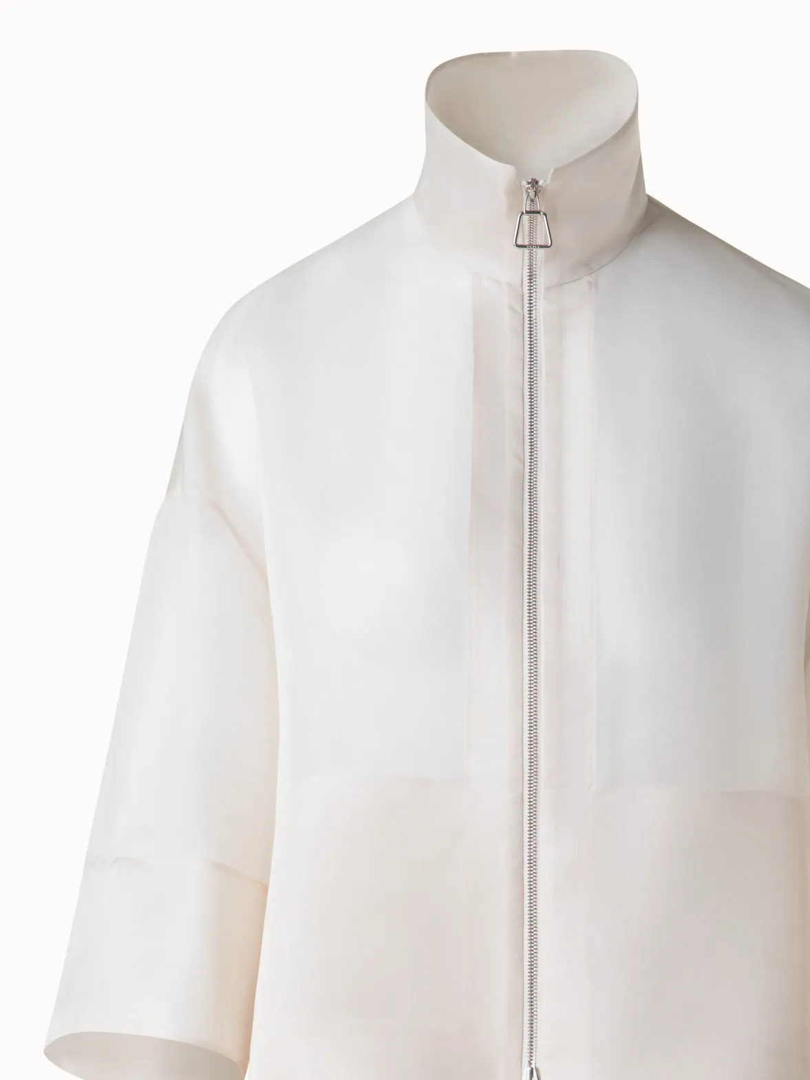 Panama Silk Organza Volume Jacket Akris