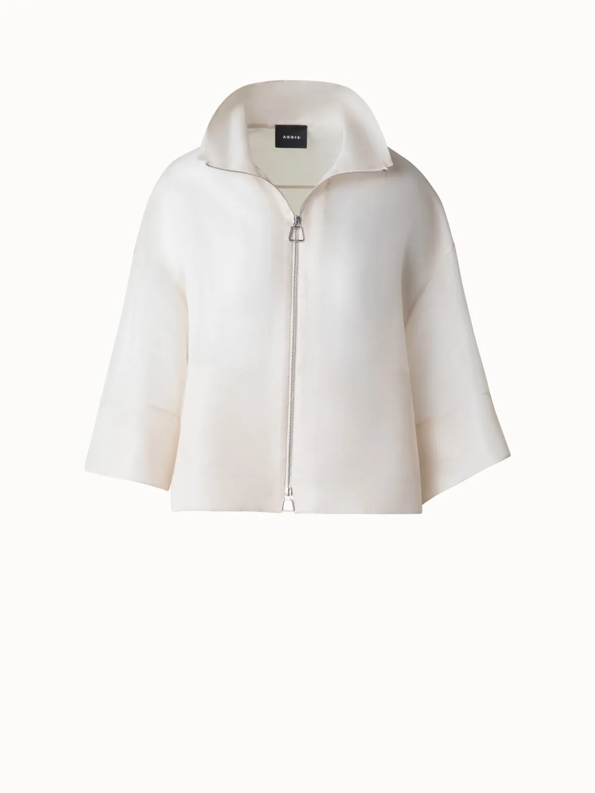 Panama Silk Organza Volume Jacket Akris