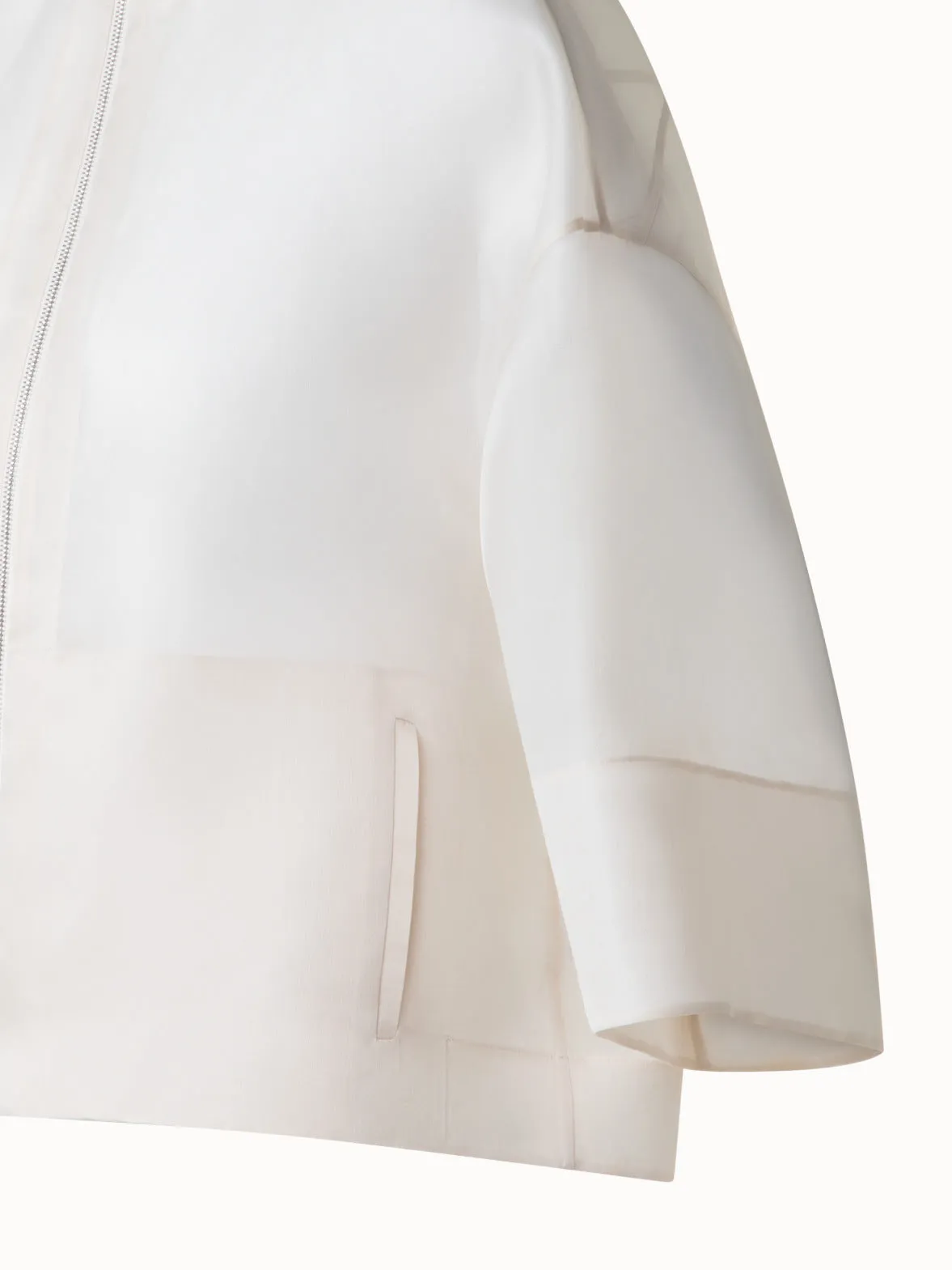 Panama Silk Organza Volume Jacket Akris