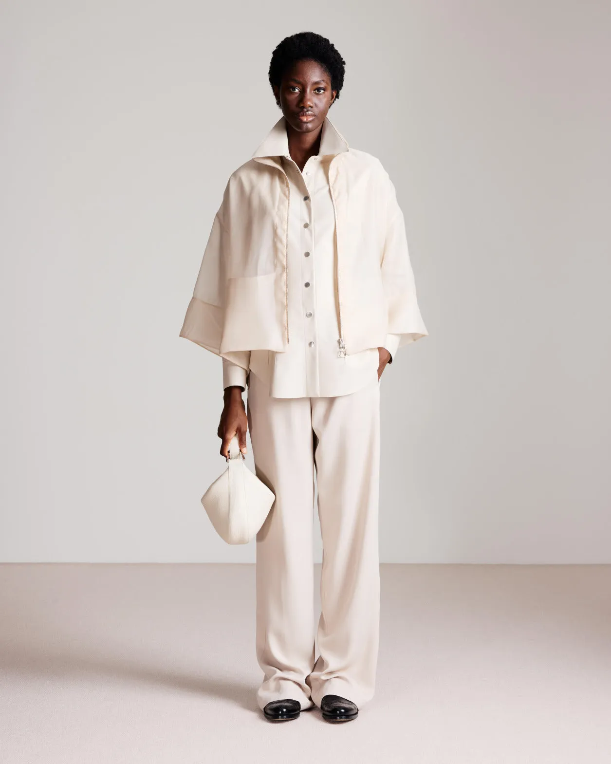 Panama Silk Organza Volume Jacket Akris
