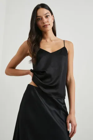 PAOLA TOP - BLACK Rails