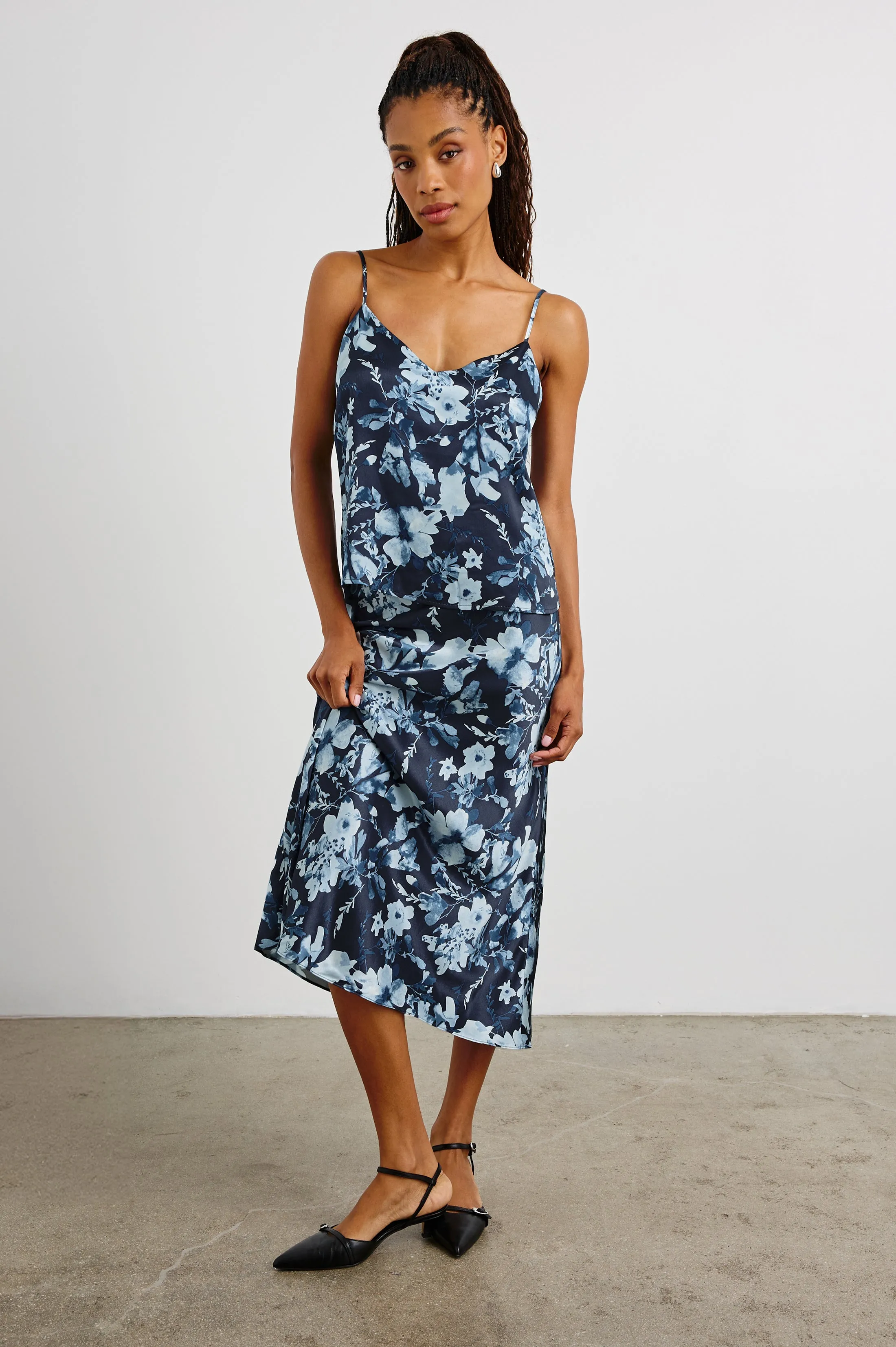PAOLA TOP - INDIGO BLOSSOMS Rails