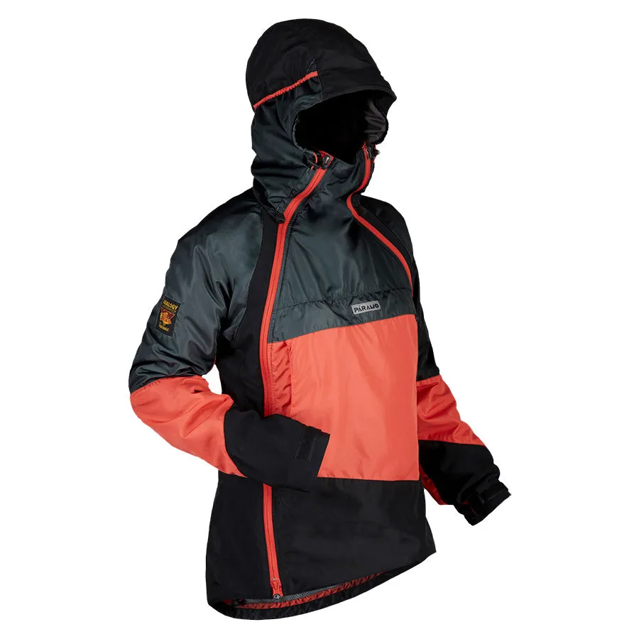 Paramo Womens Velez Evolution Hybrid Smock Hot Coral / Steel / Black