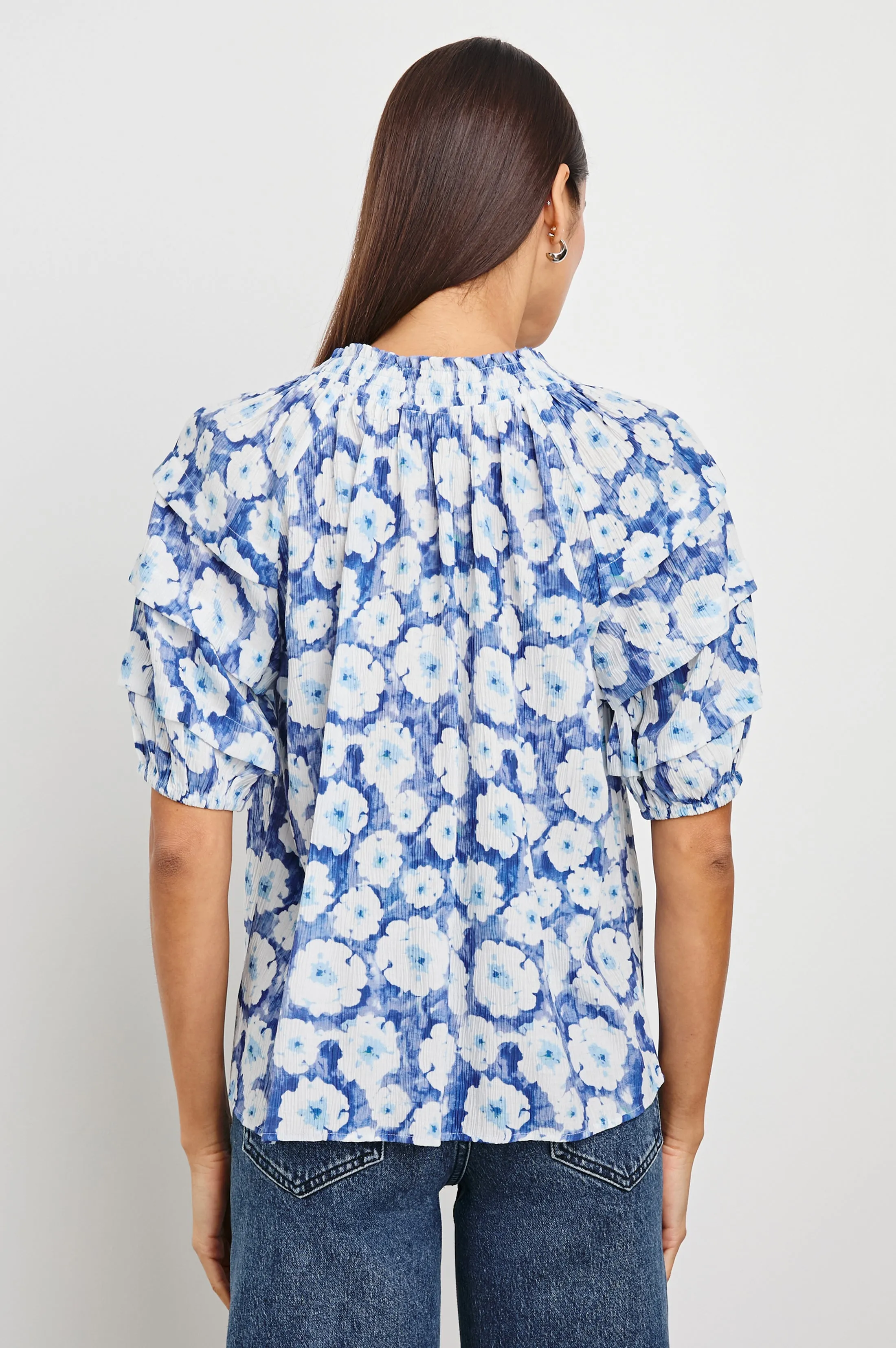 PARIS TOP - BLUE FLORAL Rails