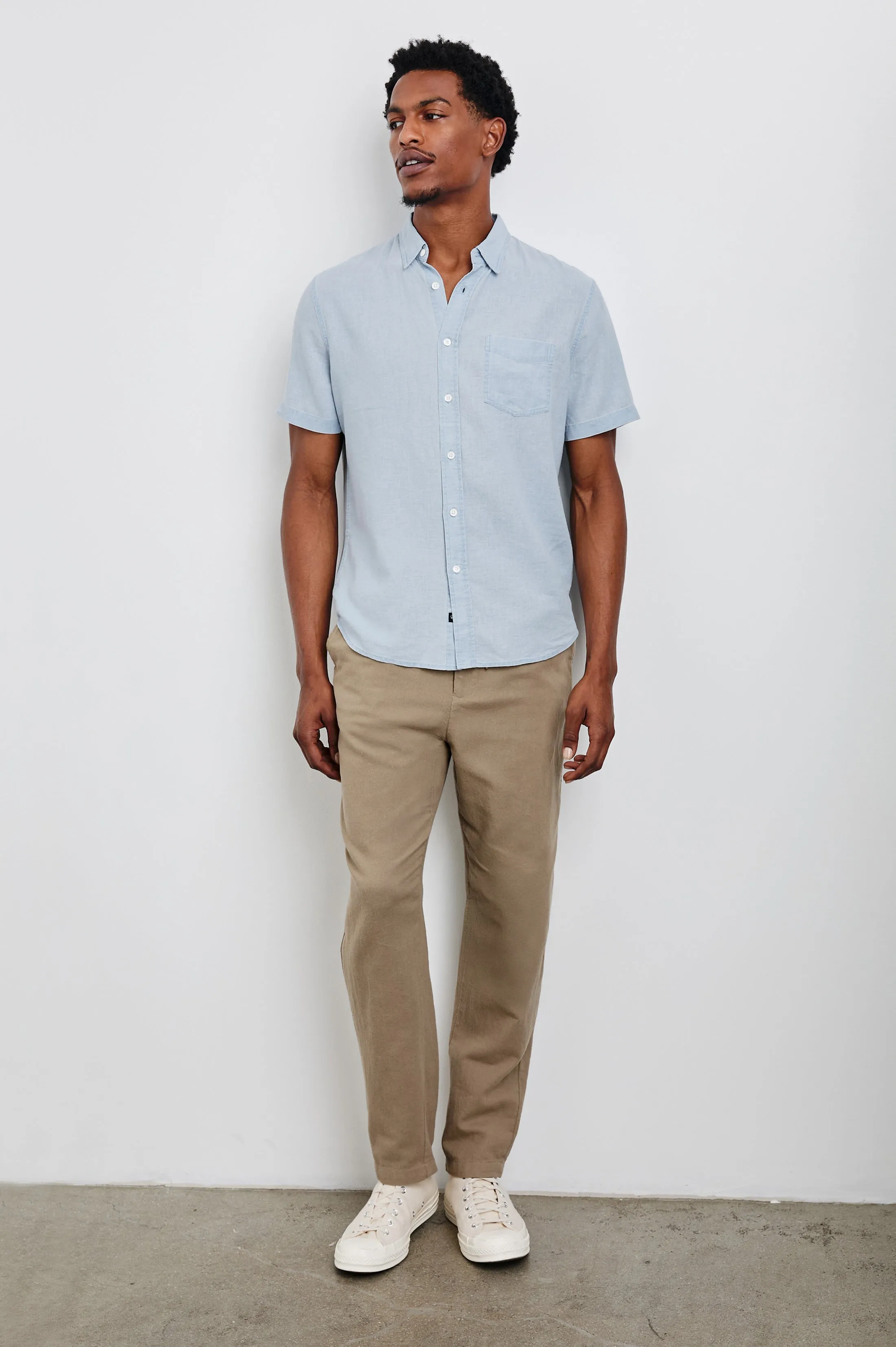 PAROS SHIRT - BLUE LAGOON Rails