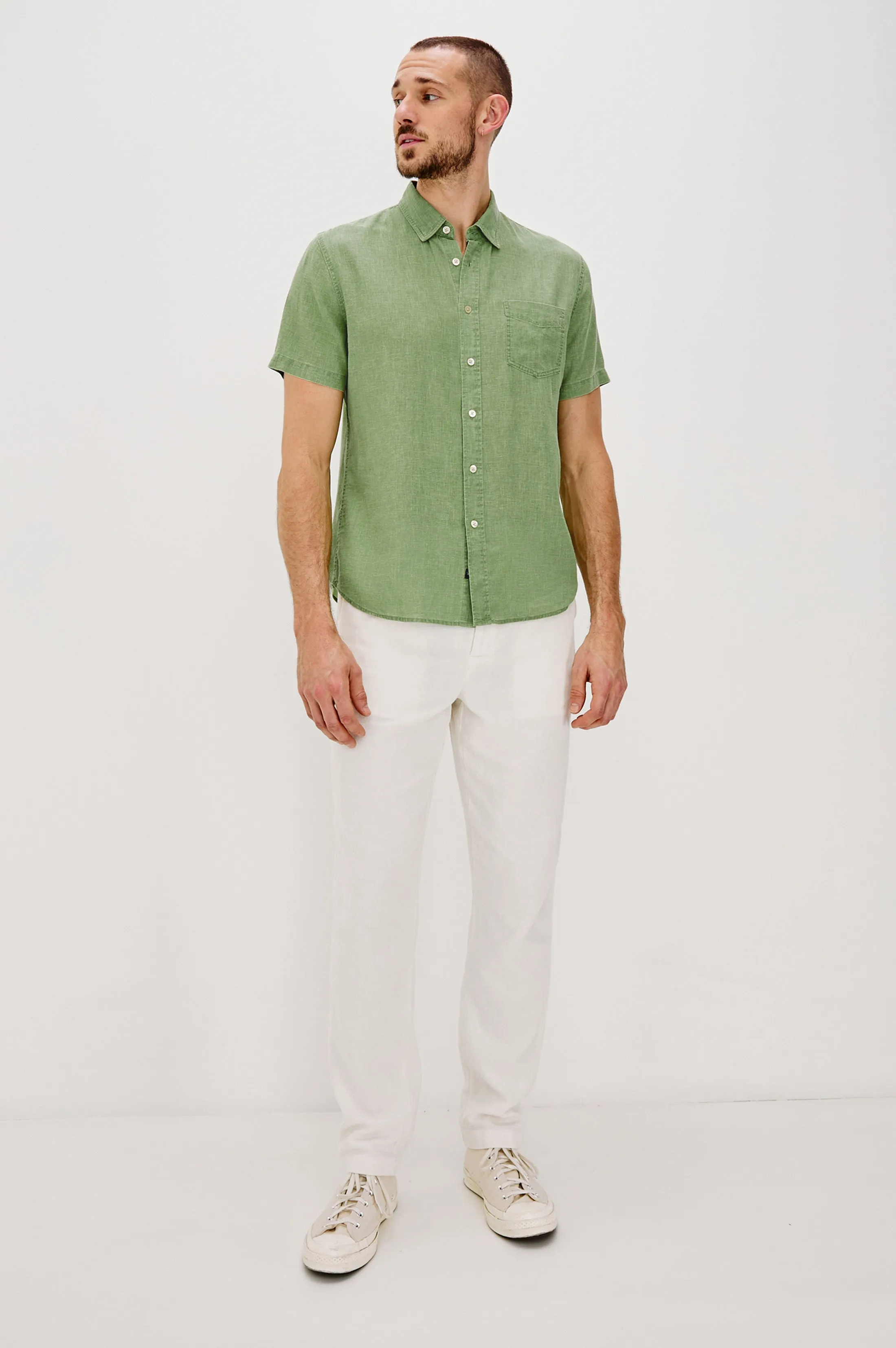 PAROS SHIRT - MATCHA Rails