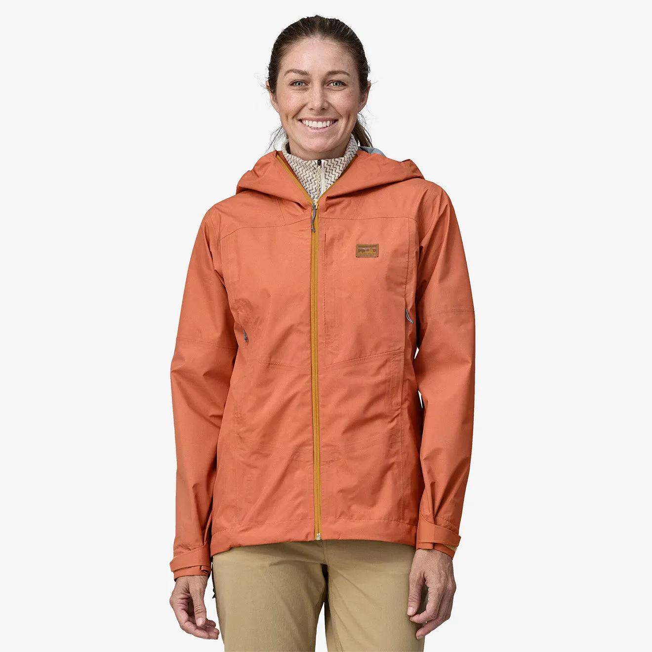 Patagonia Womens Boulder Fork Rain Jacket Sienna Clay